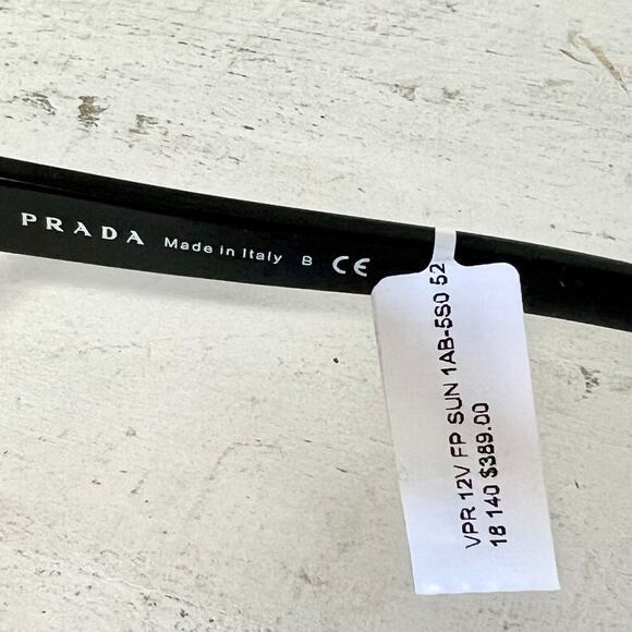 Prada PR12VS 1AB5S0 Millennials Black Frame Cat Eye Sunglasses - Picture 6 of 7